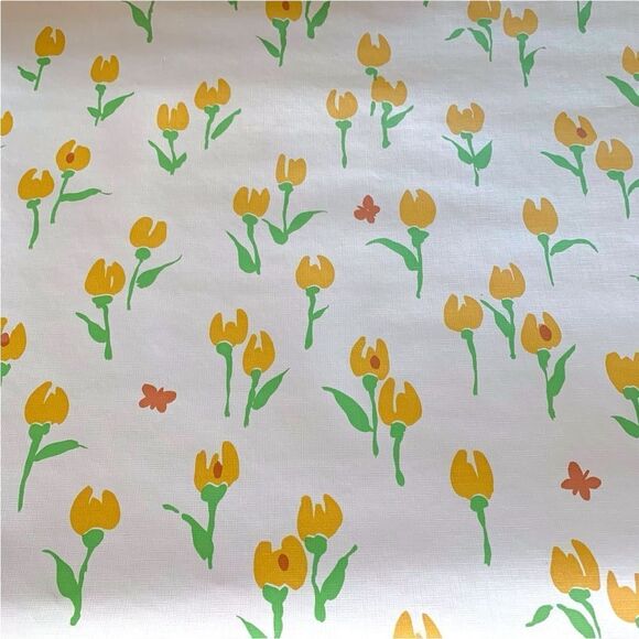 Vintage 1970’s Floral Vinyl Wallpaper Rolls - Picture 2 of 3